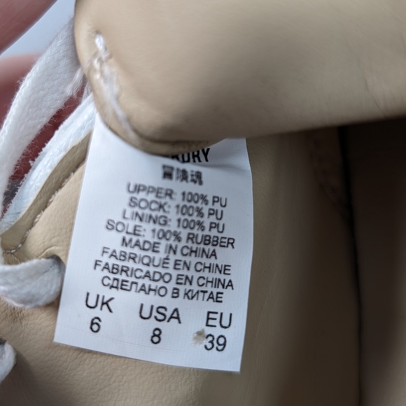 SUPERDRY Vegan Basket Low Top Trainers Shoes Size 8 - Picture 8 of 8